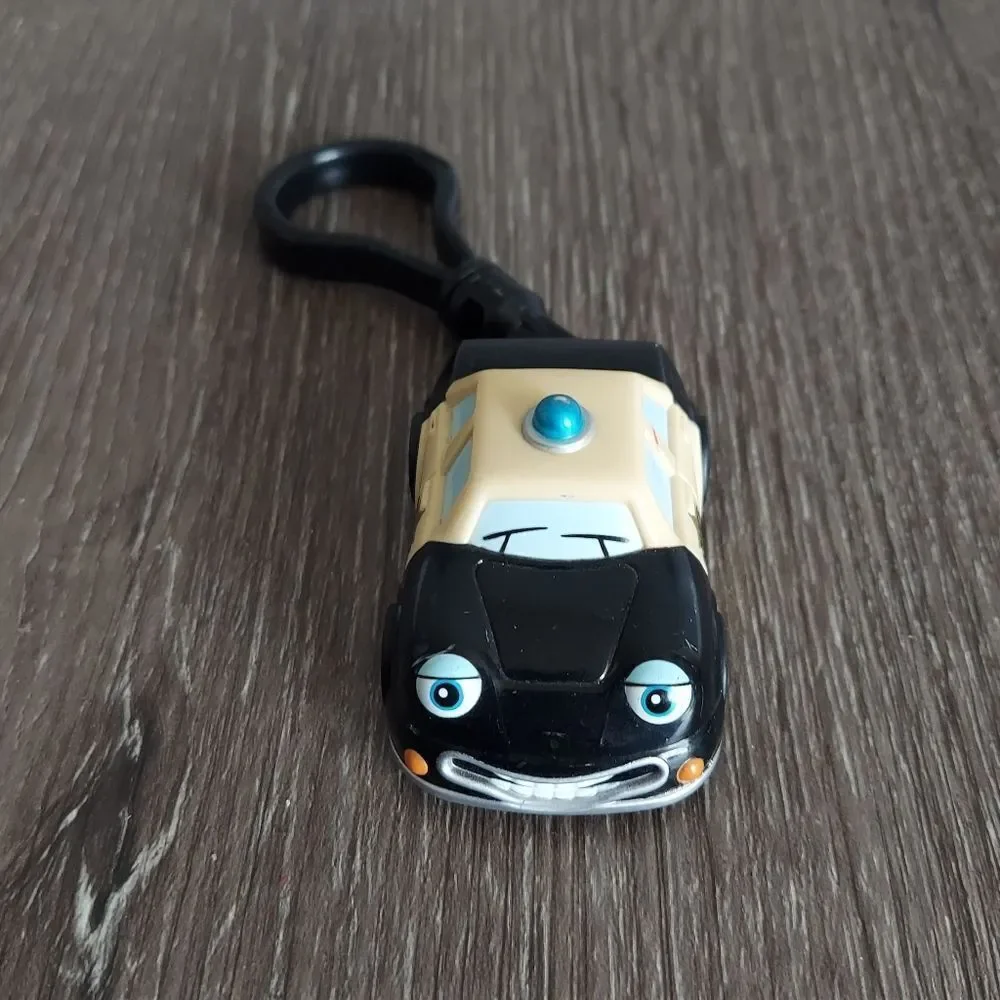 Chevron Mini Cars Patty Patrol 3 in Police Car Backpack Clip